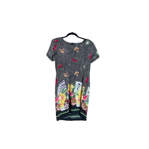 Vintage Carol Anderson California Kiwi Fruit Theme Shift Dress Womans‎ Size 10 - Picture 1 of 10